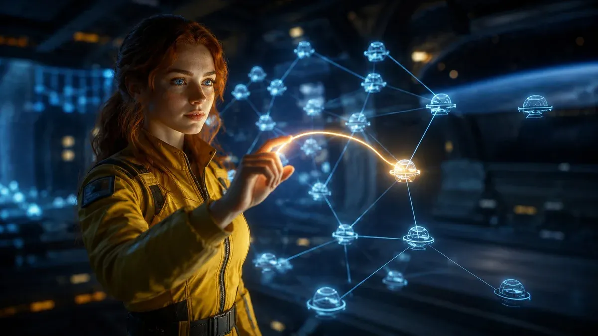 Drawing a golden line from a lone node into the main cluster — internal linking and site structure
