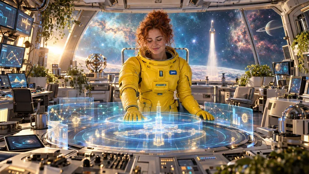 A hand on the launch console as a probe climbs away — Google Ads campaigns built and launched